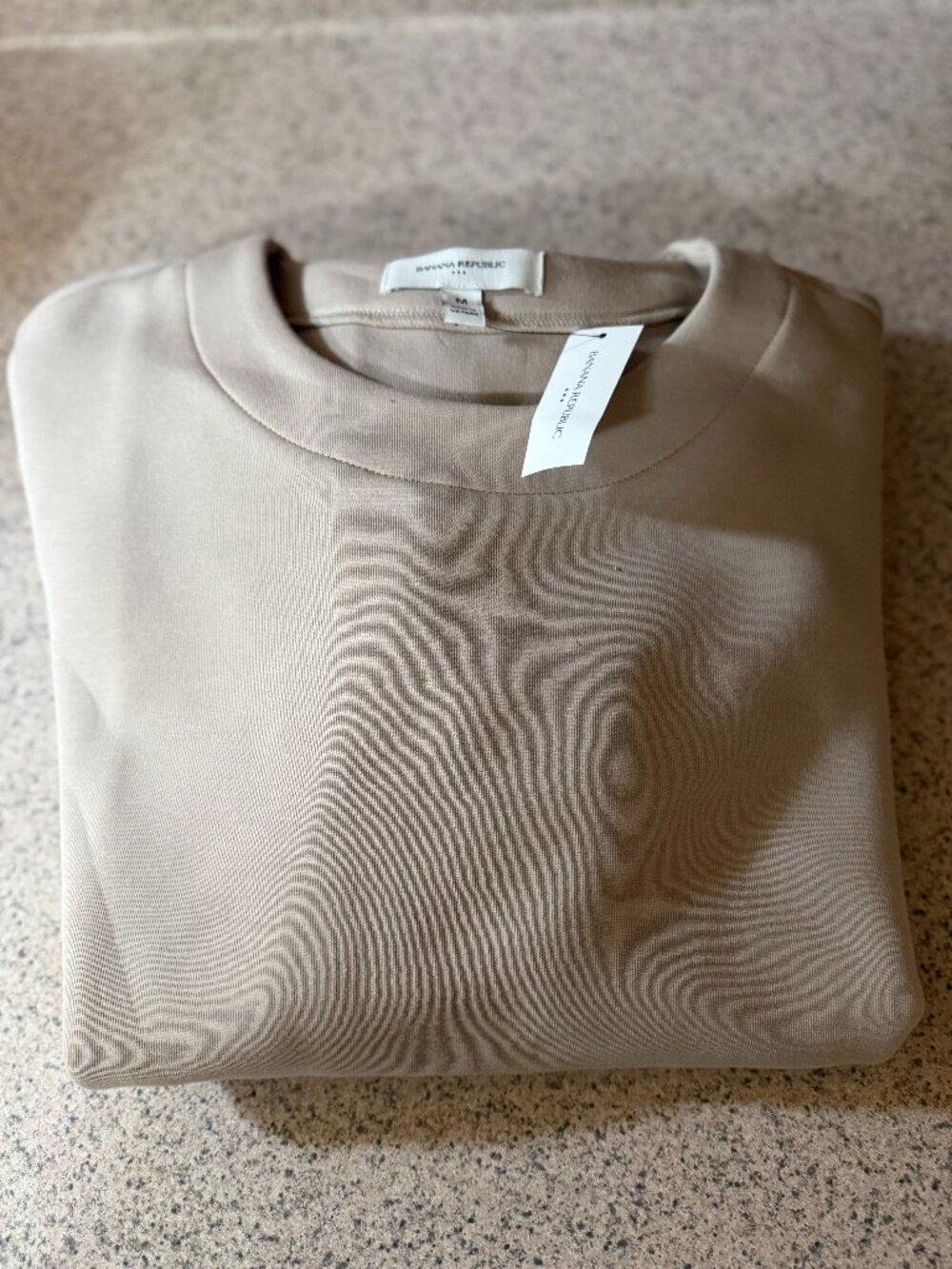 New with Tags! Banana Republic Women's High-Neck Ivory Sweatshirt - Size Medium